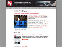 Tablet Screenshot of hamiltonform.com